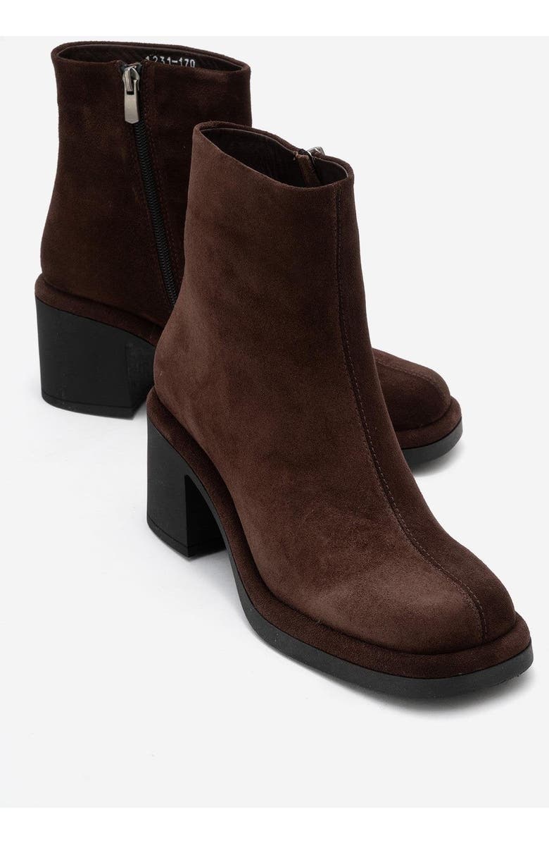 Forever
Always Shoes Junae Leather Block Heel Boot, Alternate, color, Brown Suede
