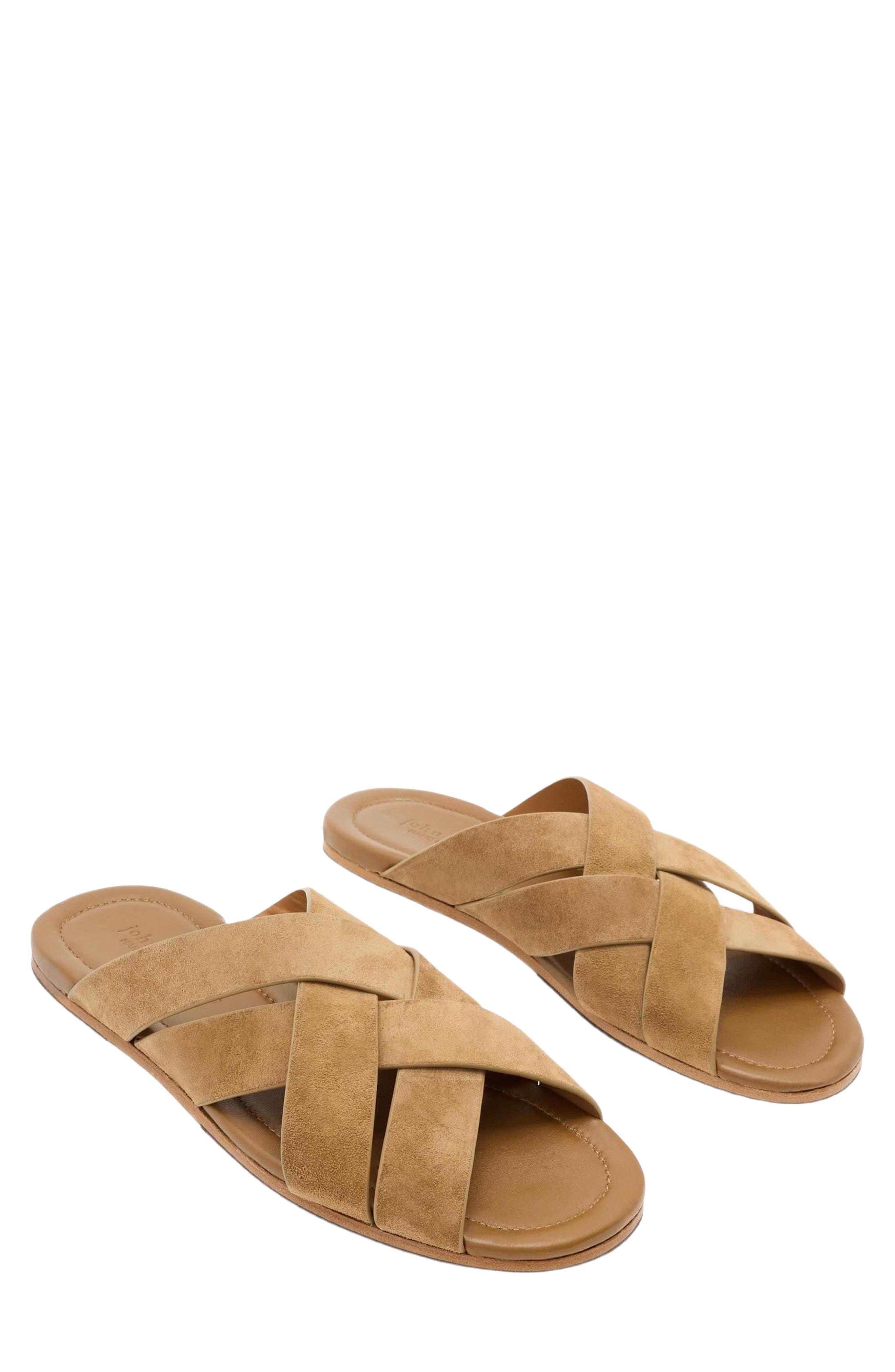 Merida Slide Sandal, Main, color, EARTH BROWN