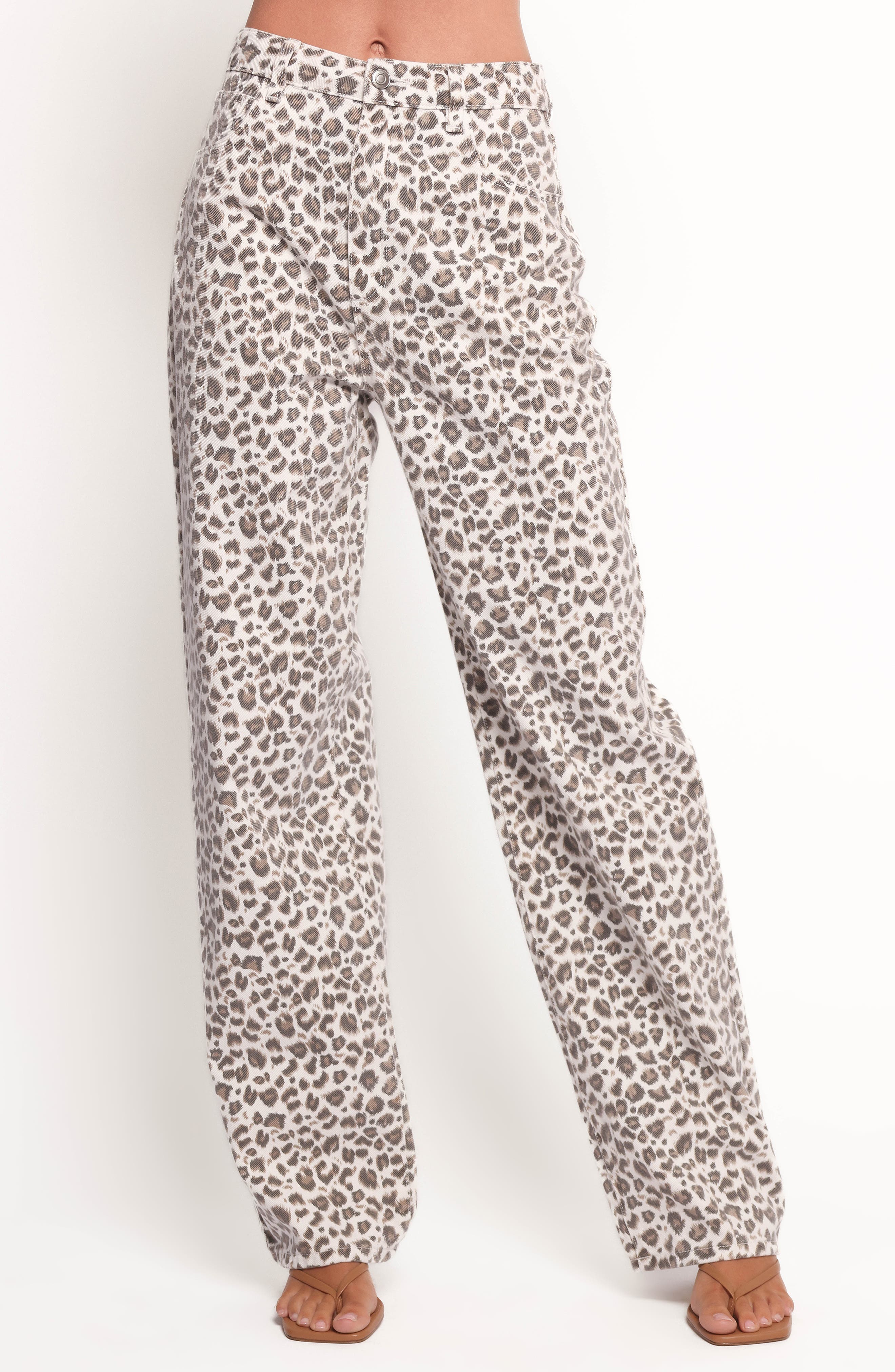 Petal & Pup Leila Print Wide Leg Jeans