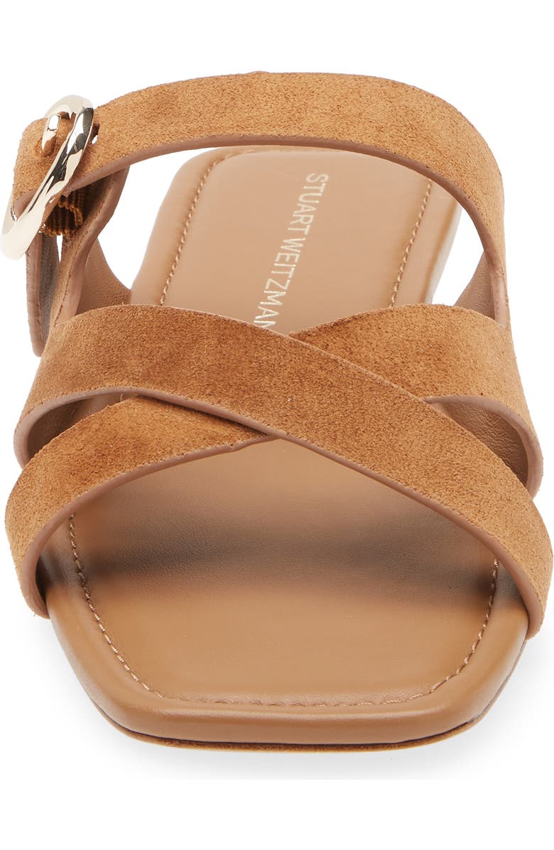 Stuart Weitzman Villa Slide Sandal, Alternate, color, Doe