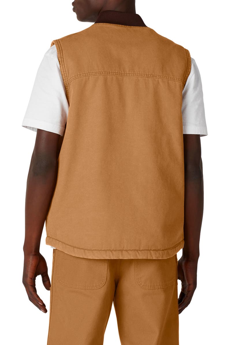 Dickies Fleece Lined Cotton Duck Vest, Alternate, color, 