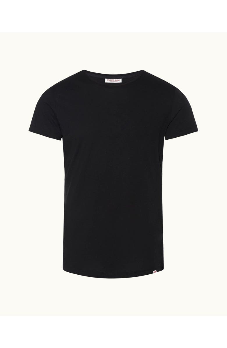 Orlebar Brown Ob T Tailored Fit Crew Neck T-Shirt, Alternate, color, Black