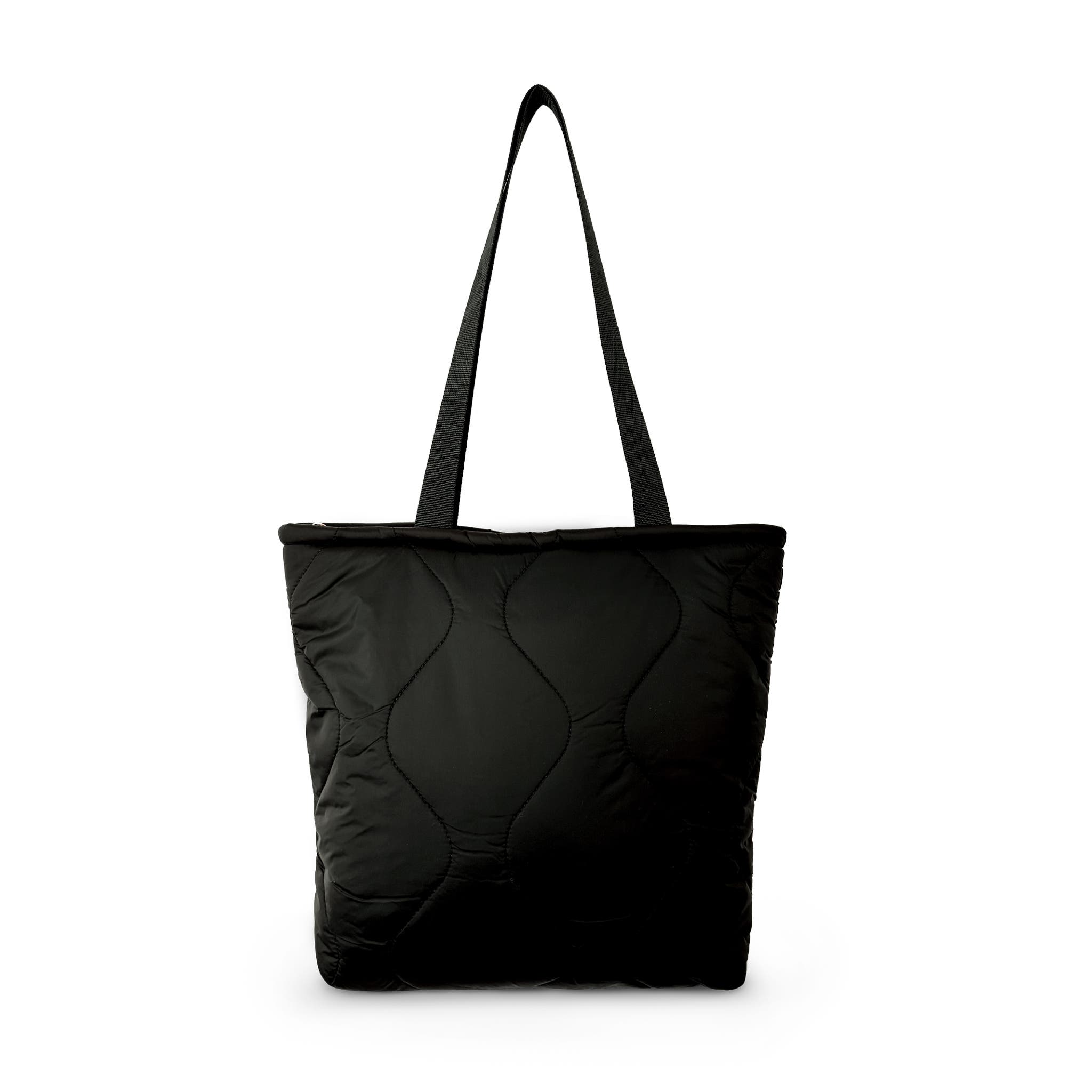 Youzey The Slim Puffer Tote, Main, color, Black