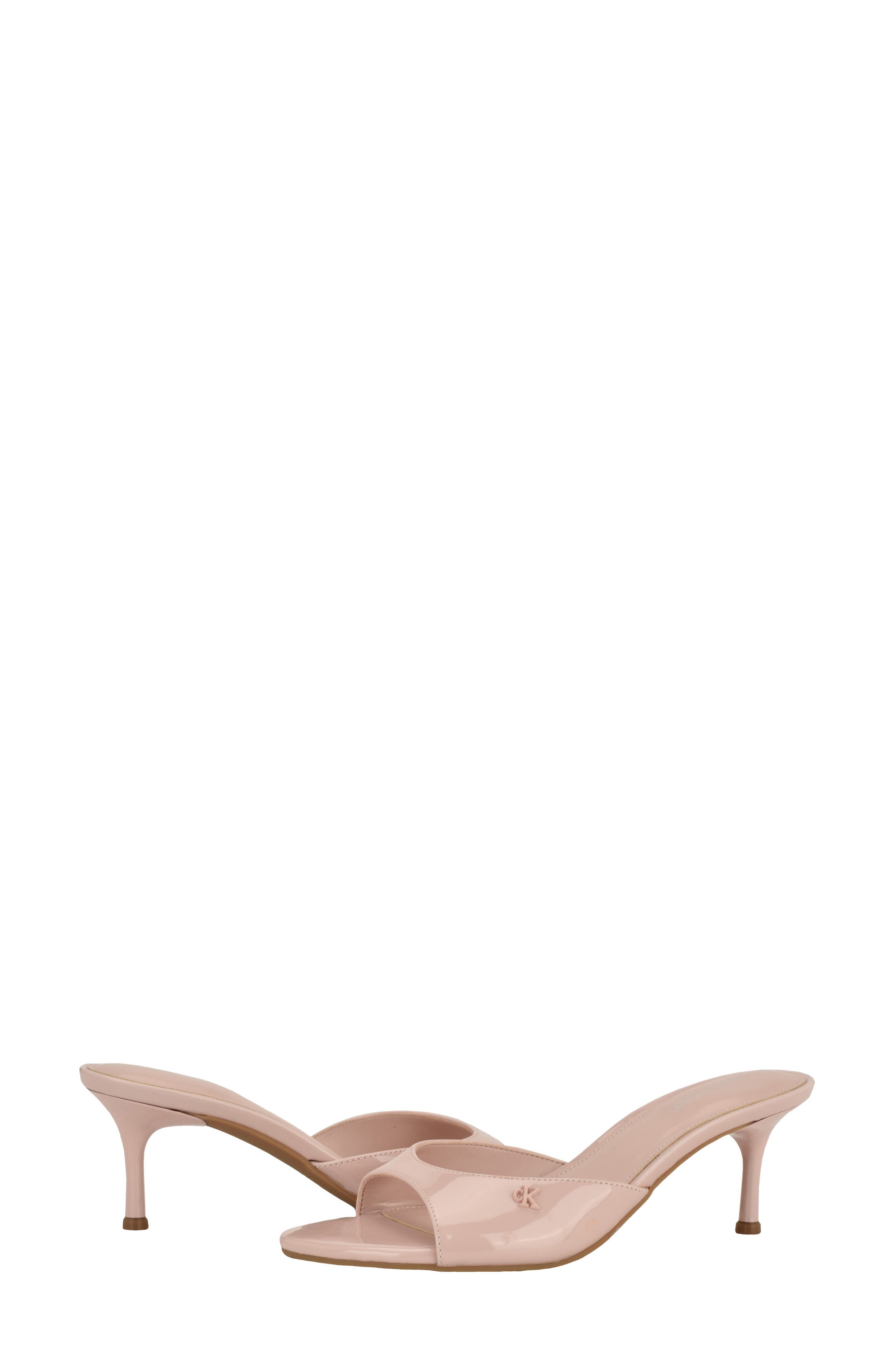 Vixie Slide Sandal, Alternate, color, LIGHT PINK PATENT