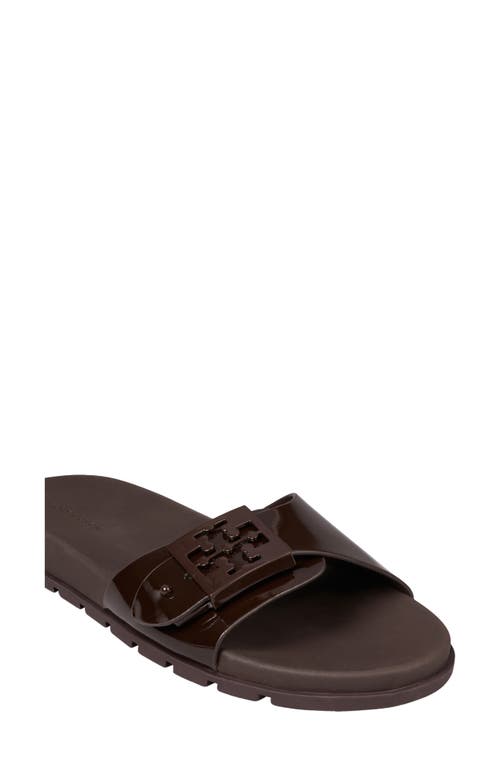 Tory Burch Buckle Slide Sandal In Brown