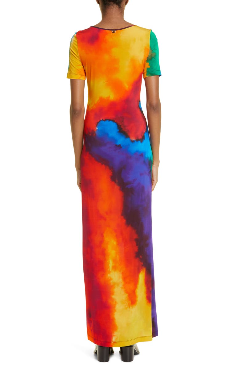 Rabanne Plastic Art Second Skin Jersey T-Shirt Dress, Alternate, color, 
