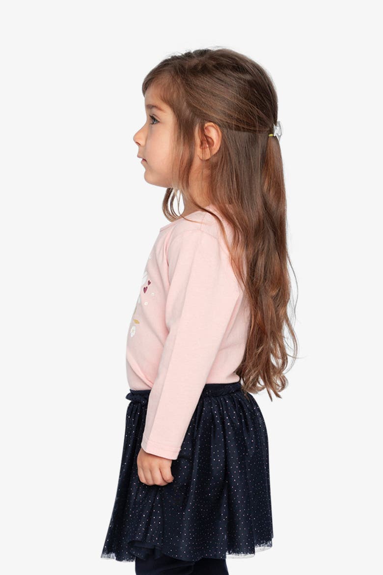 Organic Cotton Angel Detail Long Sleeve T-Shirt, Alternate, color, Pale Dusty Pink
