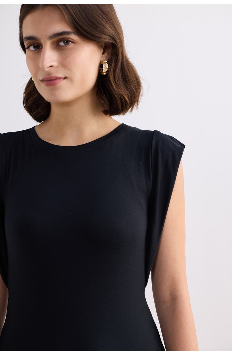 Reistor Muscle Tee Short Dress, Alternate, color, Black