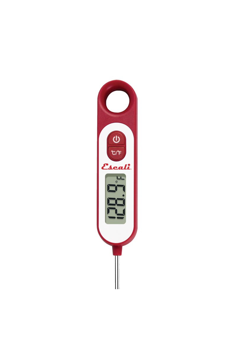 Digital Long Stem Thermometer, Alternate, color, Red