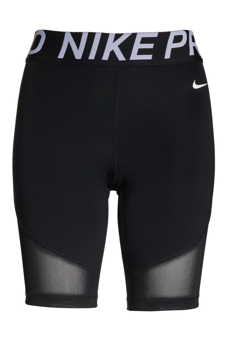 Pro 8 Training Shorts, Alternate, color, BLACK/ WHITE