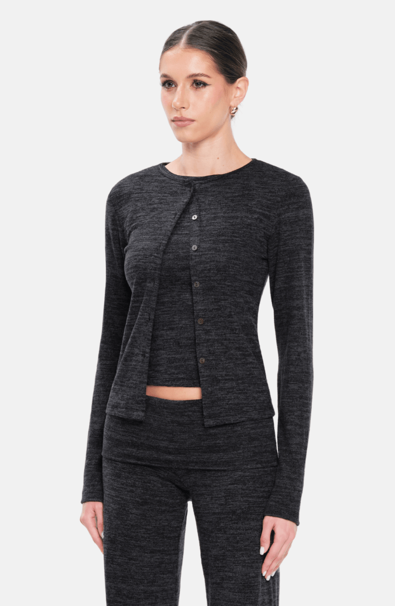 OW Collection NITA Knit Cardigan, Alternate, color, Dark Grey