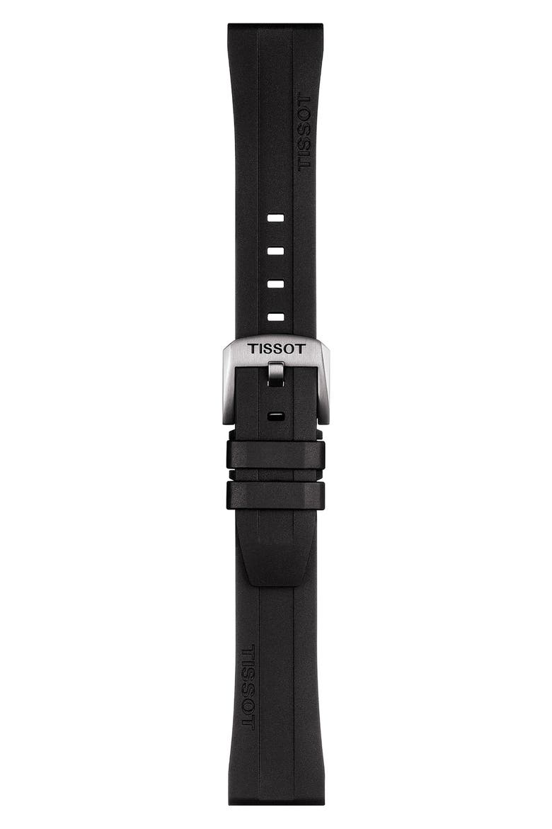 Seastar 1000 Rubber Strap Watch, 40mm, Alternate, color, BLACK