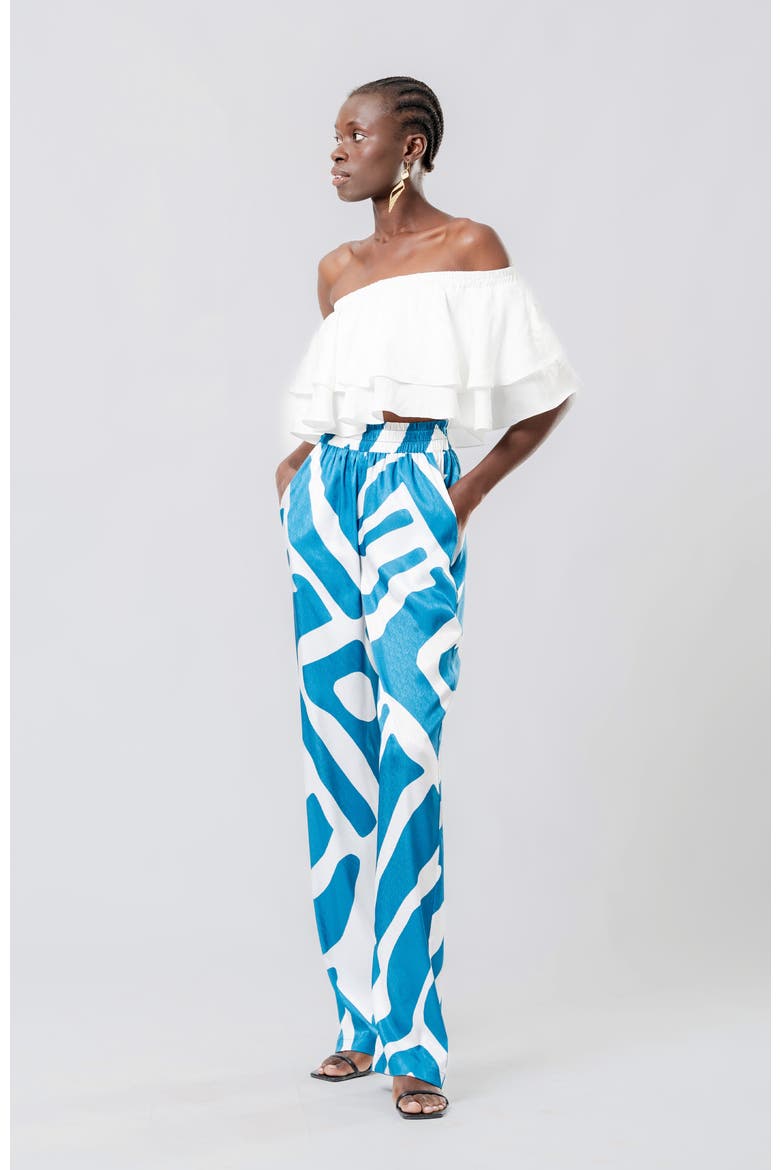 Leer Pants, Alternate, color, Lava Blu