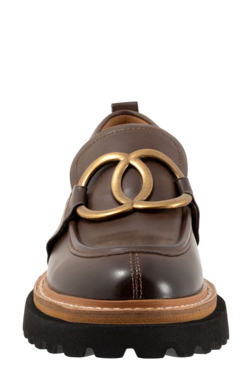 Eos Footwear Abbi Lug Sole Bit Loafer In Brown