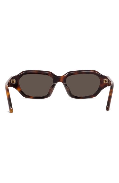 Loewe Slim 51mm Rectangular Sunglasses In Brown