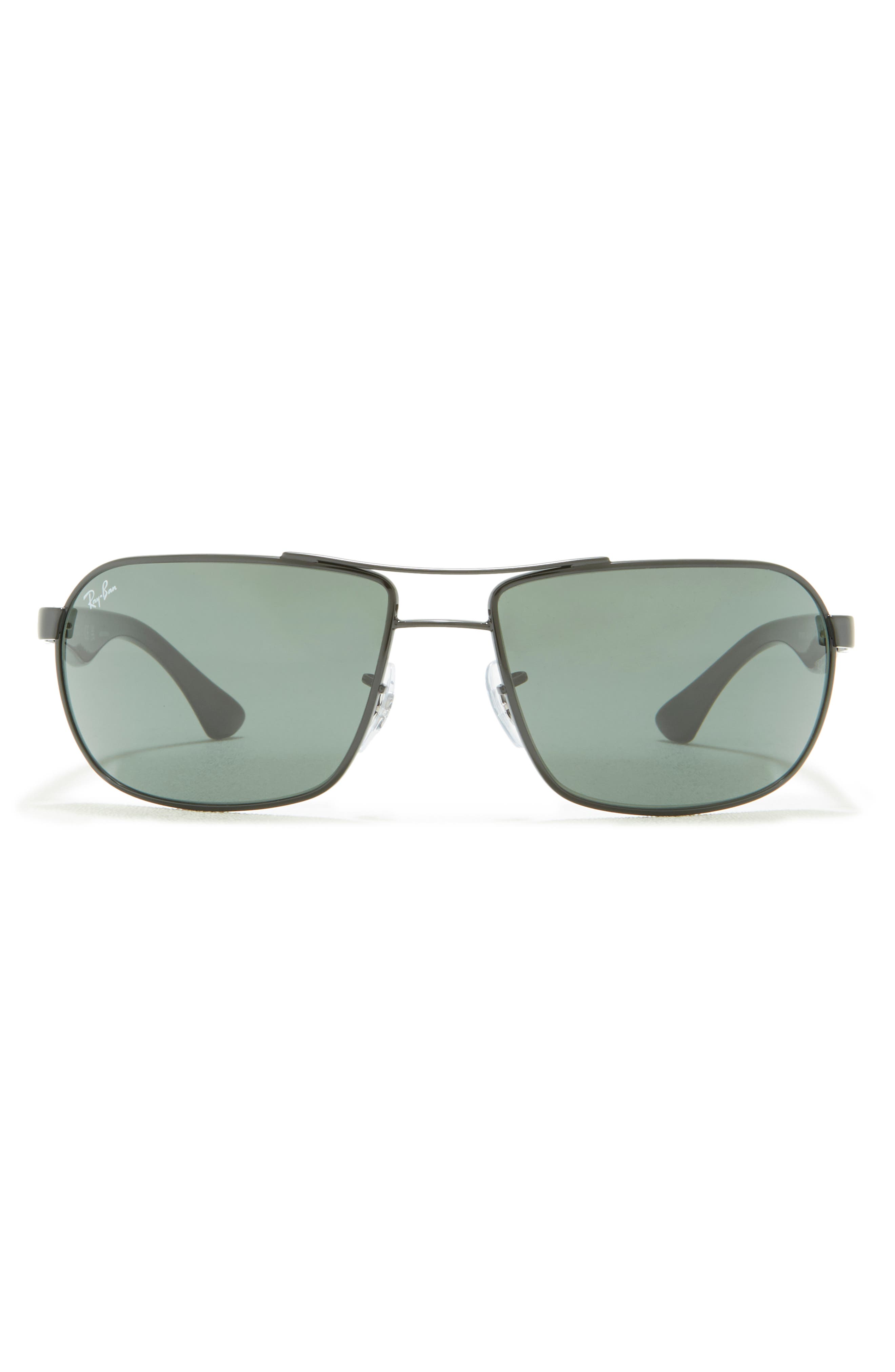 62mm Square Pilot Sunglasses
