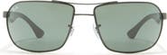 Ray-Ban 62mm Square Pilot Sunglasses