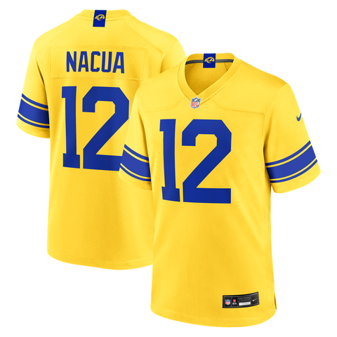Men's Nike Puka Nacua Los Angeles Rams Classic Sol Game Jersey