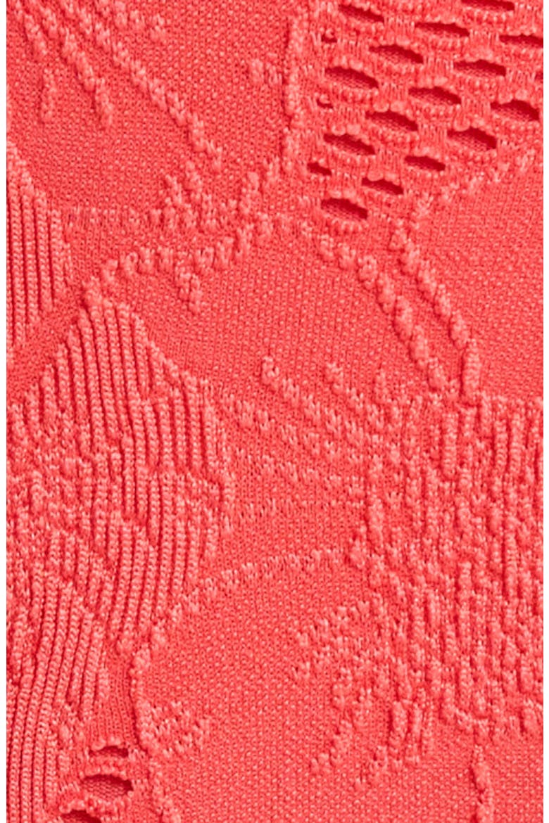 Oasis Jacquard Bikini Bottoms, Alternate, color, RED