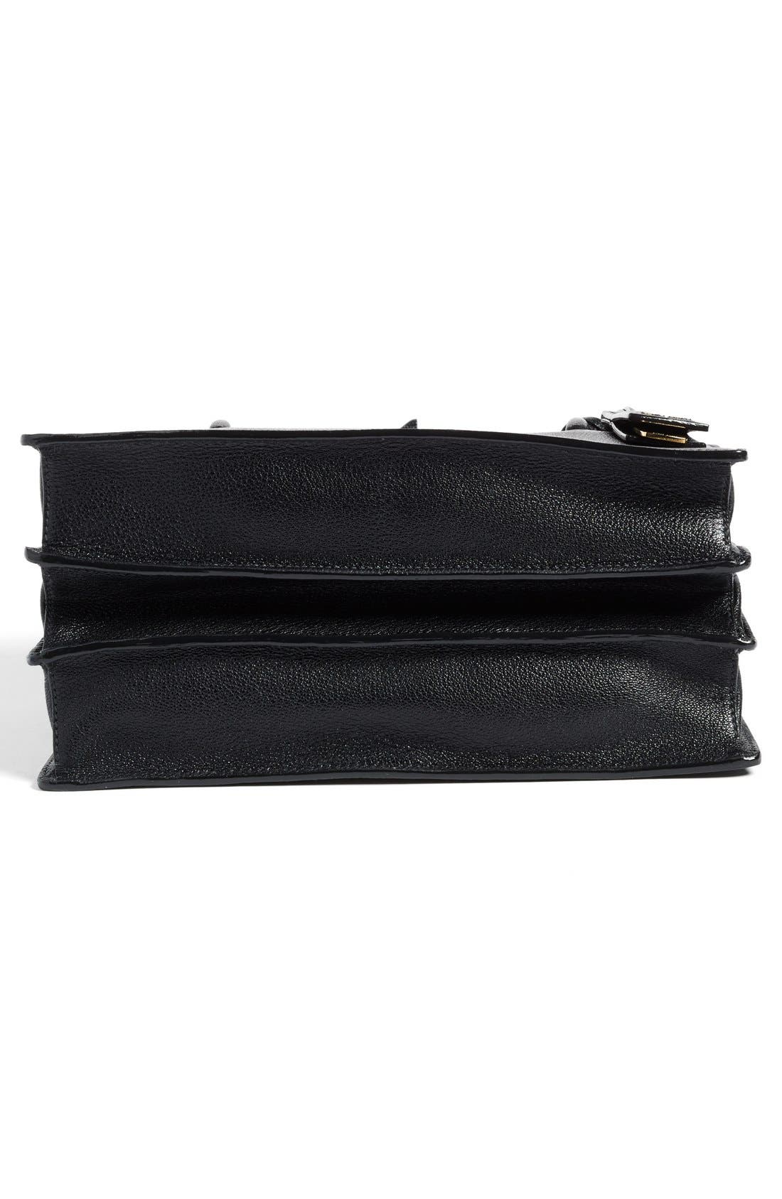 Miu Miu 'Small Madras' Goatskin Leather Satchel, Alternate, color, 