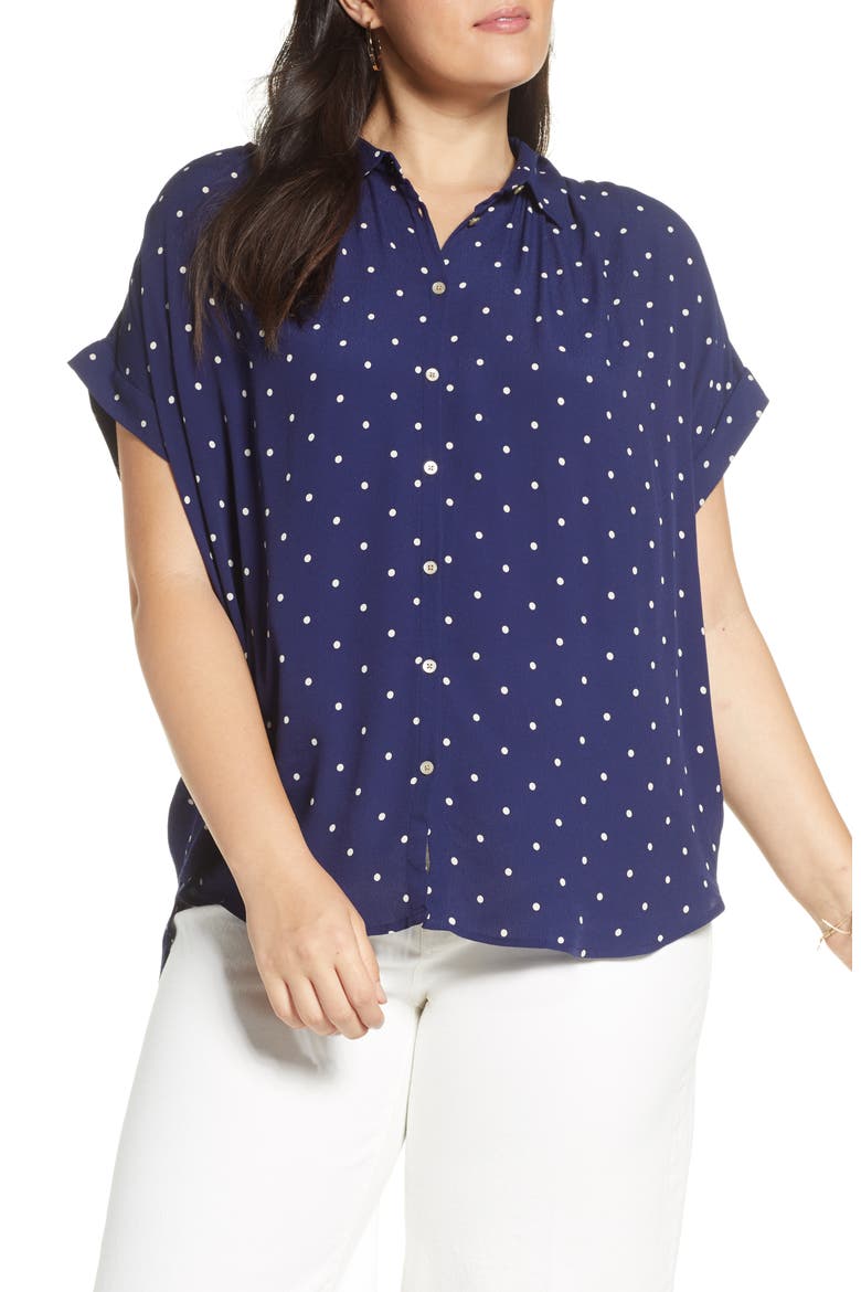 Polka Dot Central Shirt, Alternate, color, POLKA DOT NIGHTFALL