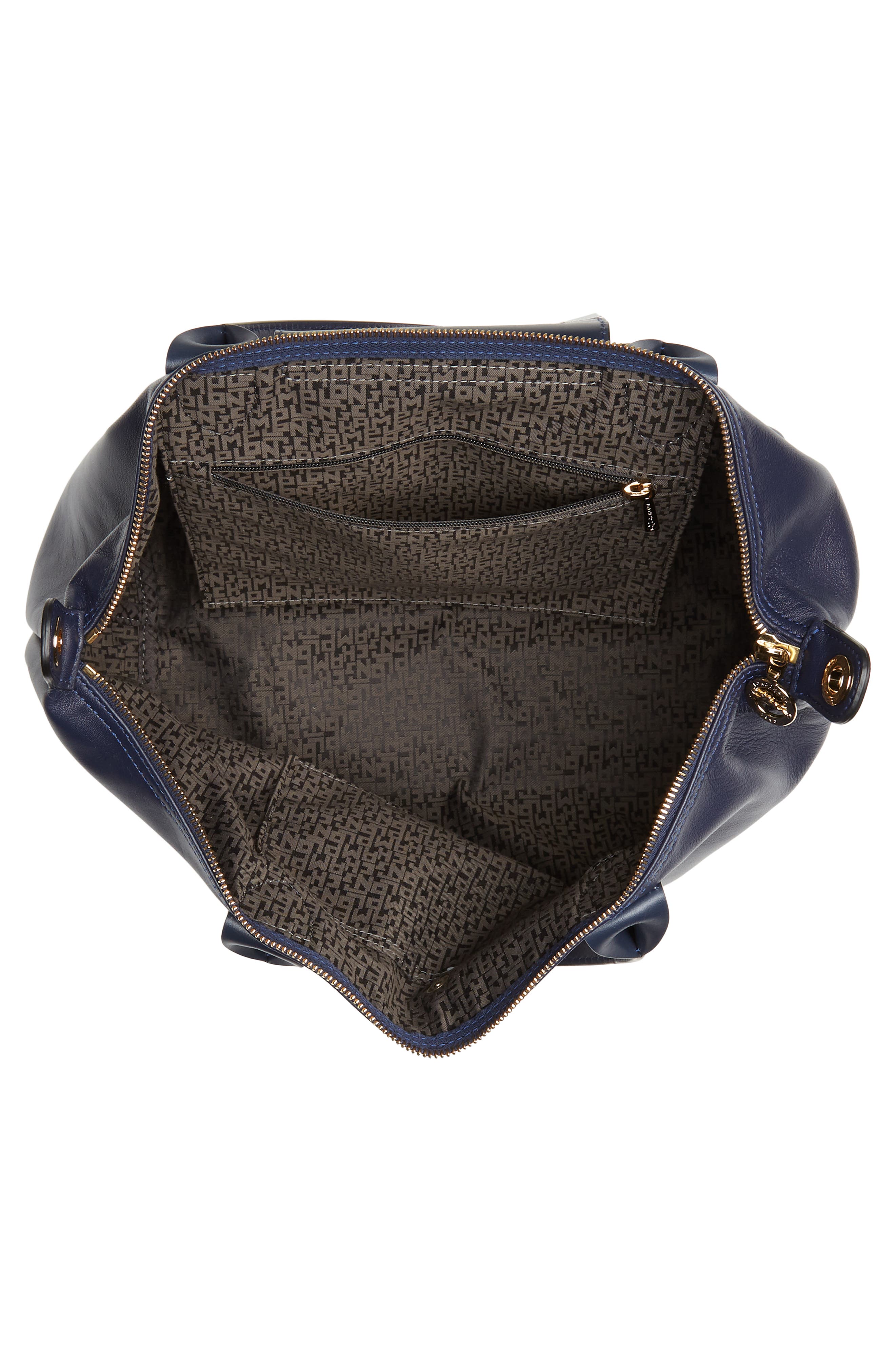 Longchamp Le Pliage Cuir Lambskin Leather Tote, Alternate, color, 