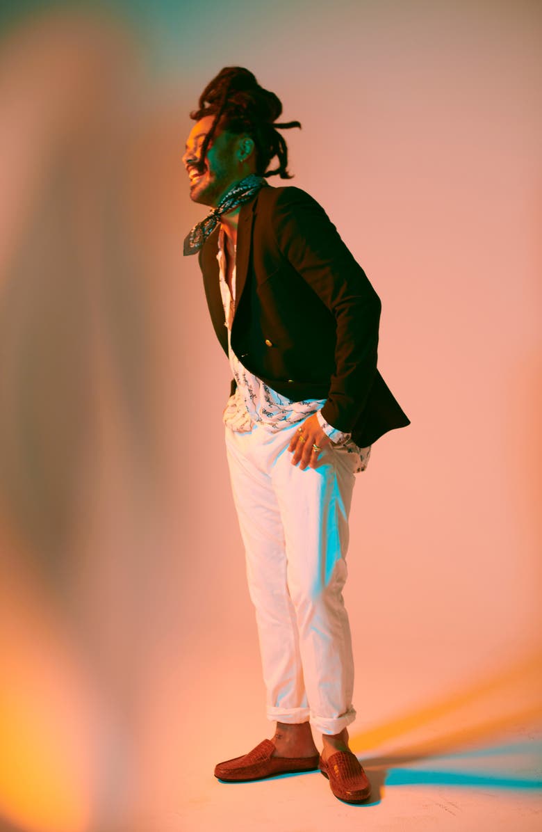 CARLOS SANTANA Hades Croc Embossed Leather Mule, Alternate, color, Tan