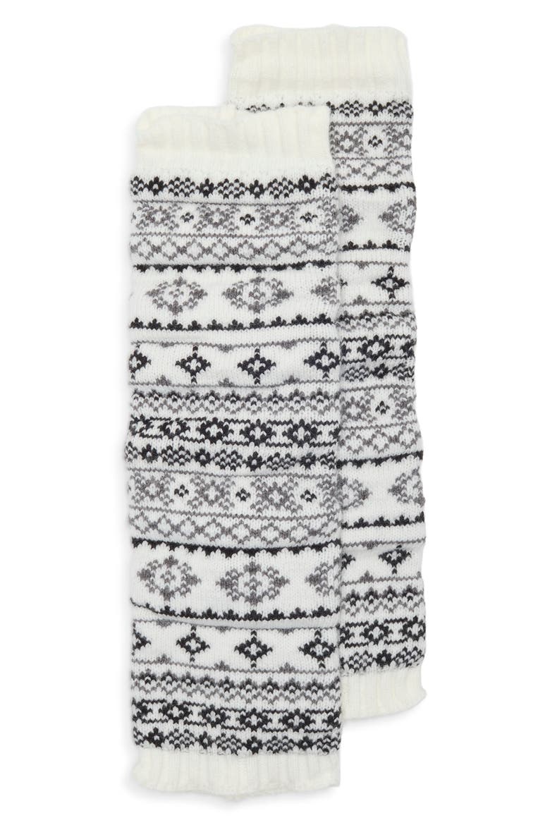 Fair Isle Leg Warmers, Main, color, IVORY MULTI