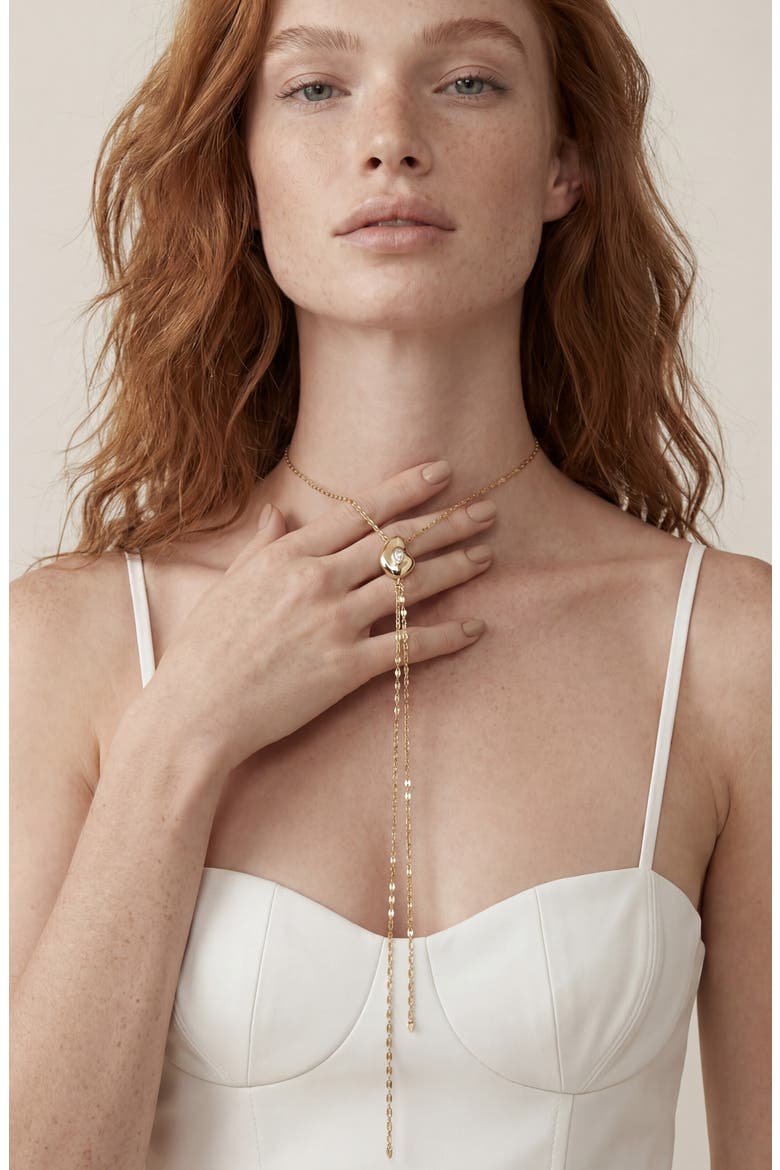 Marquise Muse Bolo Necklace, Alternate, color, CLEAR