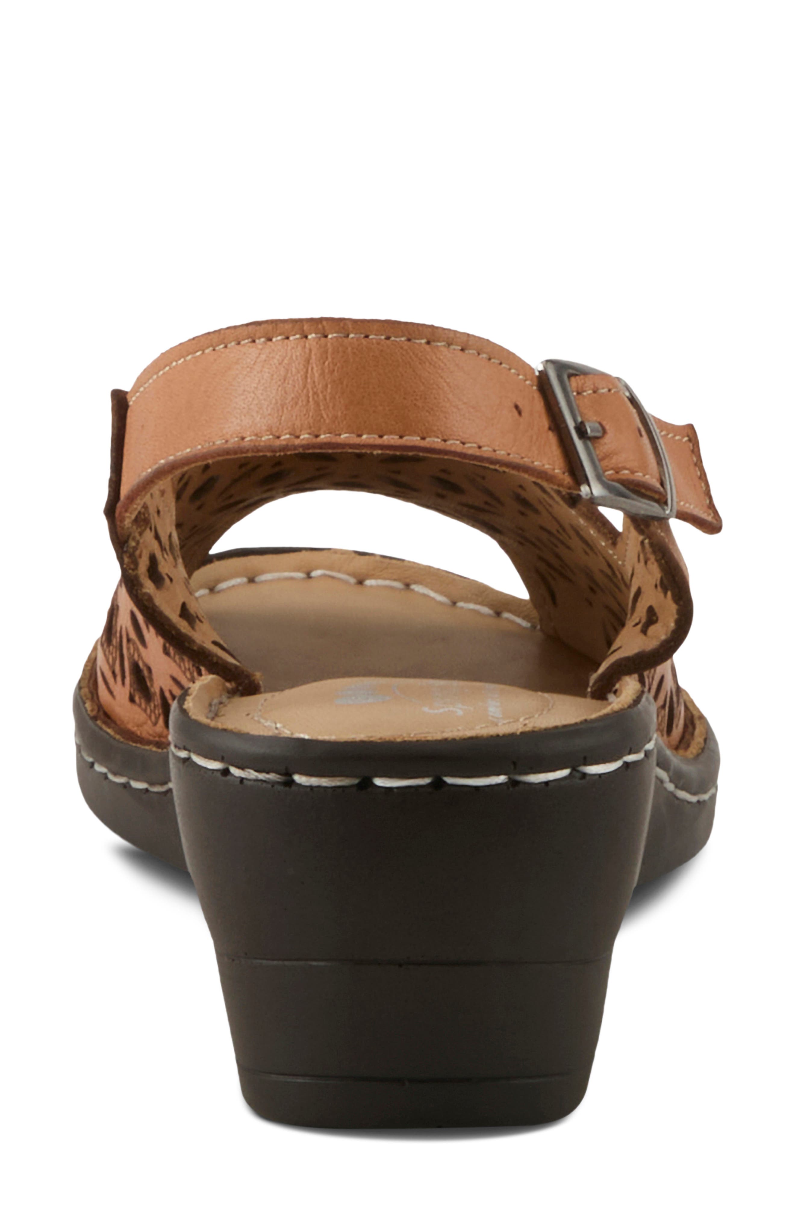 Belizana Wedge Sandal, Alternate, color, CAMEL