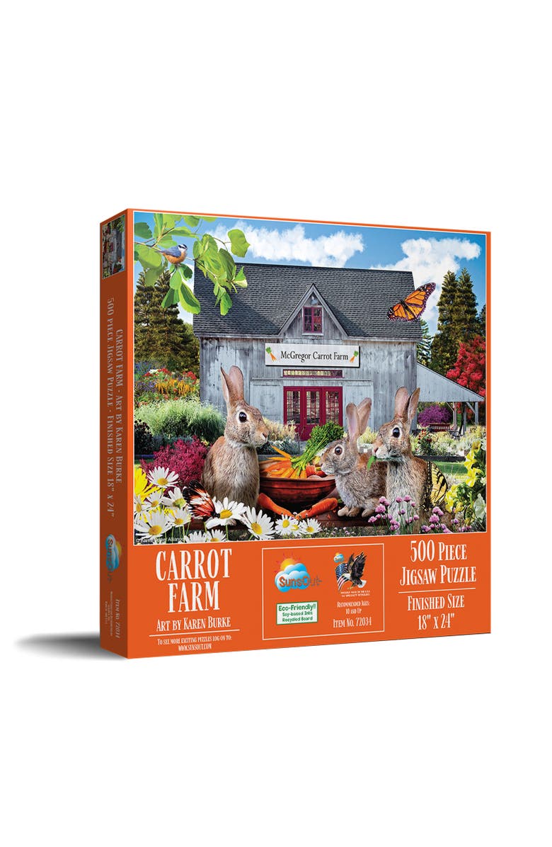 Sunsout Carrot Farm 500 piece Jigsaw Puzzle for Adults, Main, color, Multicolor