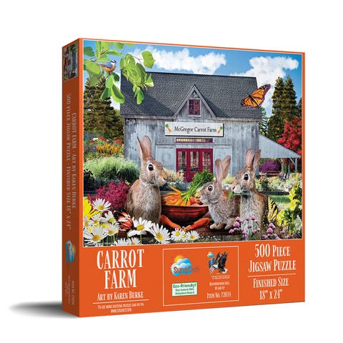 Carrot Farm 500 piece Jigsaw Puzzle for Adults