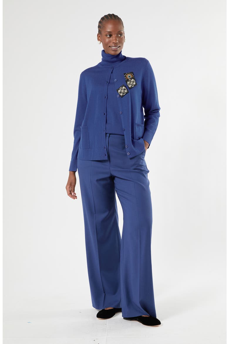 Turtleneck Virgin Wool Sweater, Alternate, color, CORNFLOWER