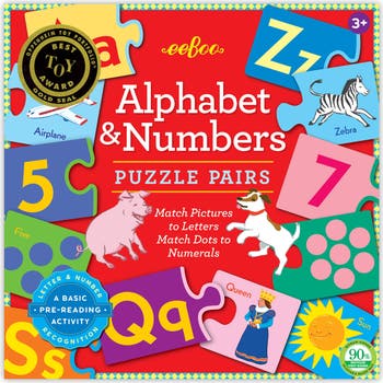 eeBoo Alphabet & Numbers Puzzle Pairs | Nordstrom