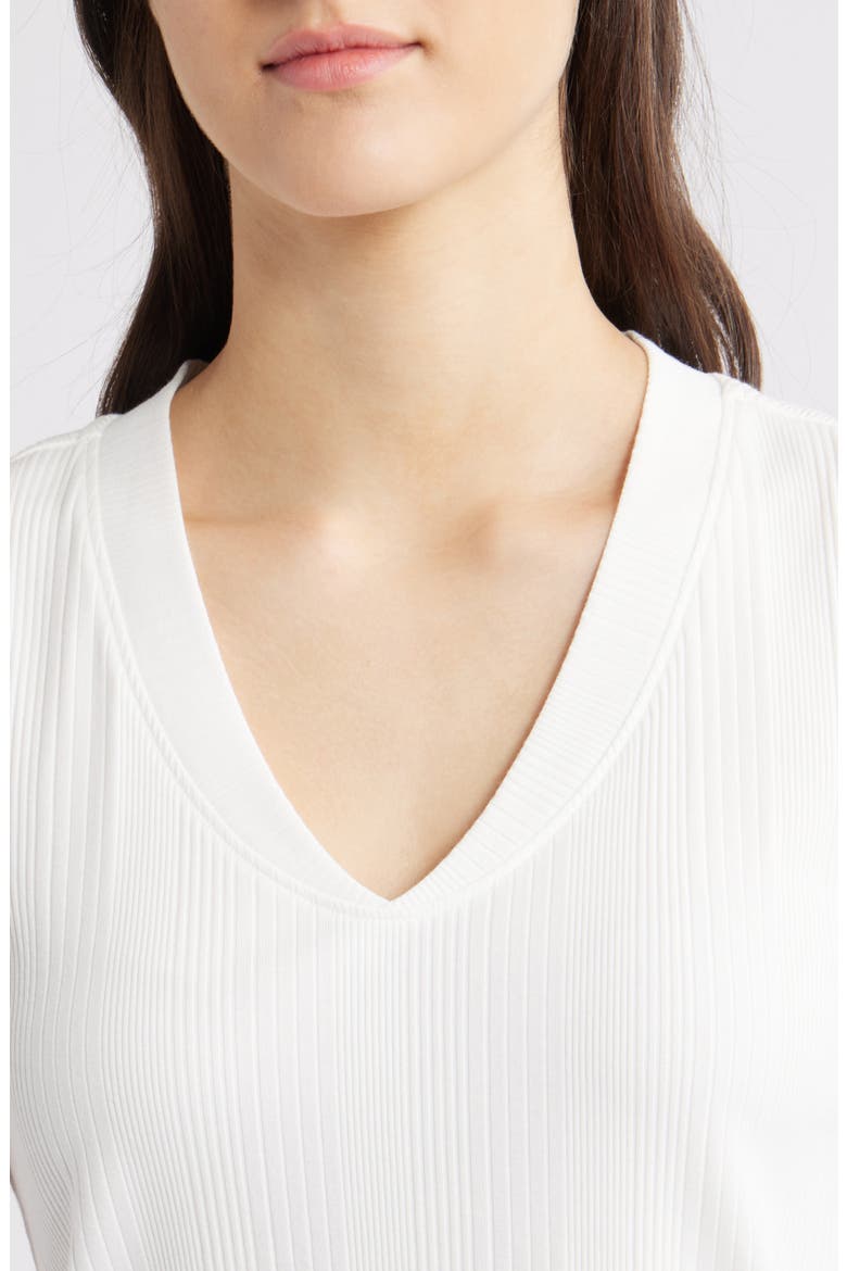 V-Neck Rib Tank, Alternate, color, OFF WHITE