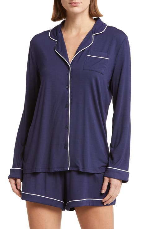 Moonlight Eco Long Sleeve Short Pajamas (Regular & Plus Size)