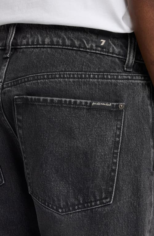 7 For All Mankind Modern Straight Leg Jeans In Black
