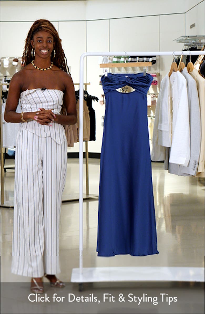 Faviola Strapless Satin Gown