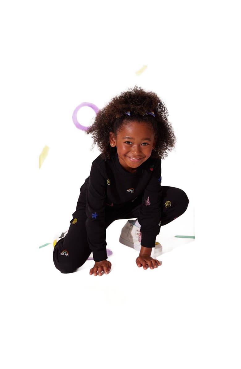 Lola + The Boys Crystal Doodle Set, Main, color, Black