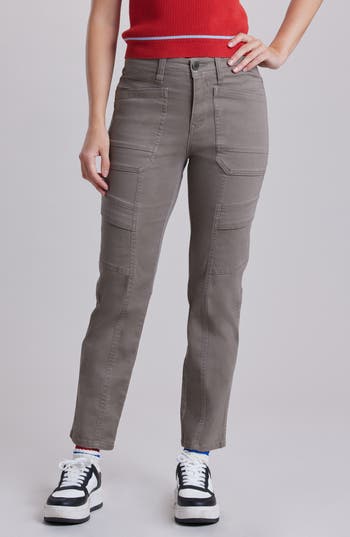 Unionbay Bobby Stretch Cotton Twill Cargo Pants In Gray