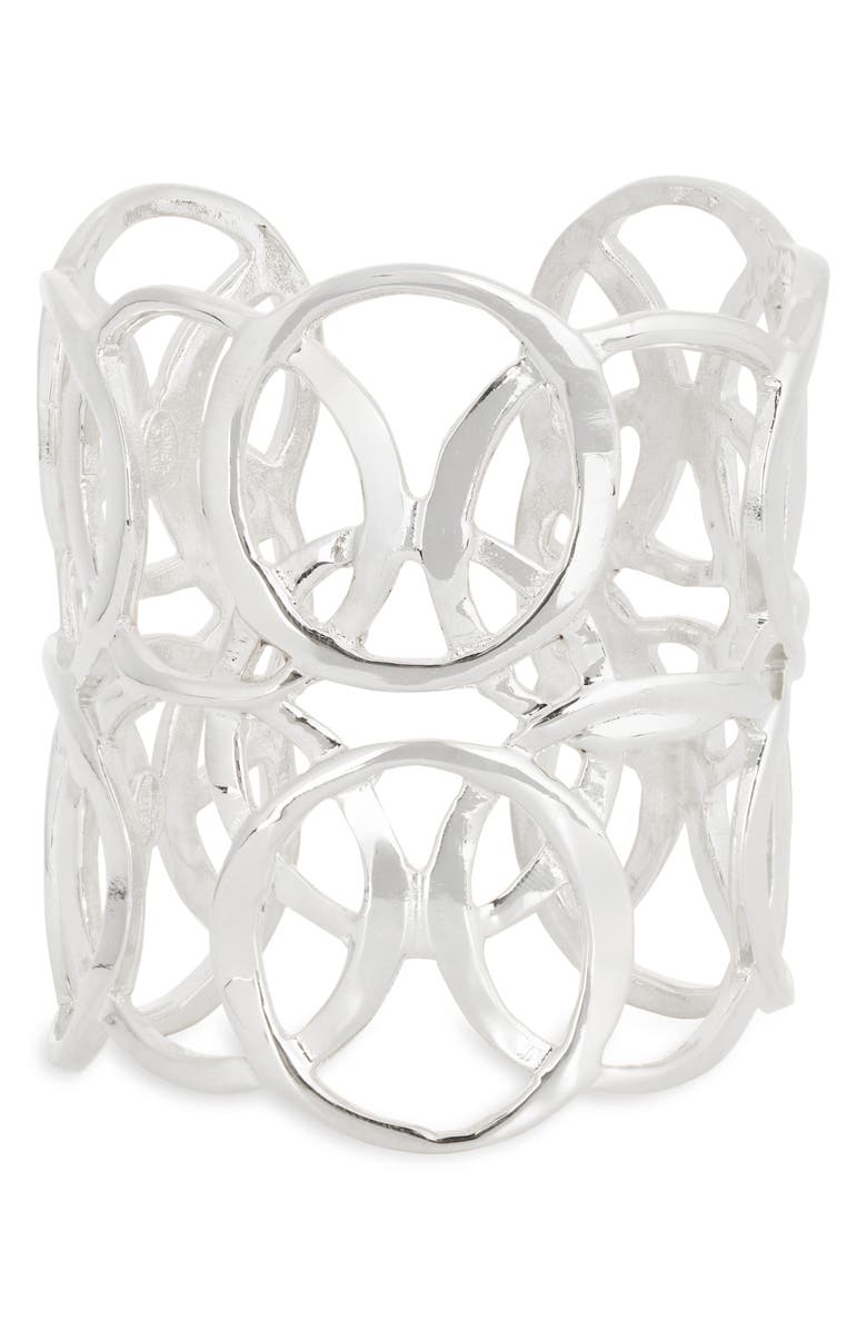 Kenneth Jay Lane Geometric Cuff Bracelet, Main, color, 