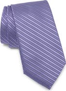 NORDSTROM RACK Stripe Rib Satin Tie