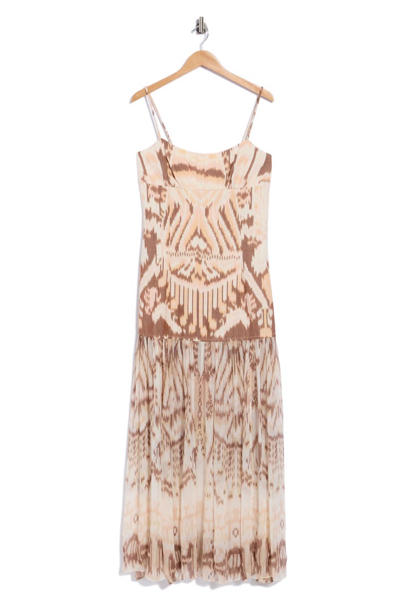 Marisol Drop Waist Gown, Main, color, MOONSTONE