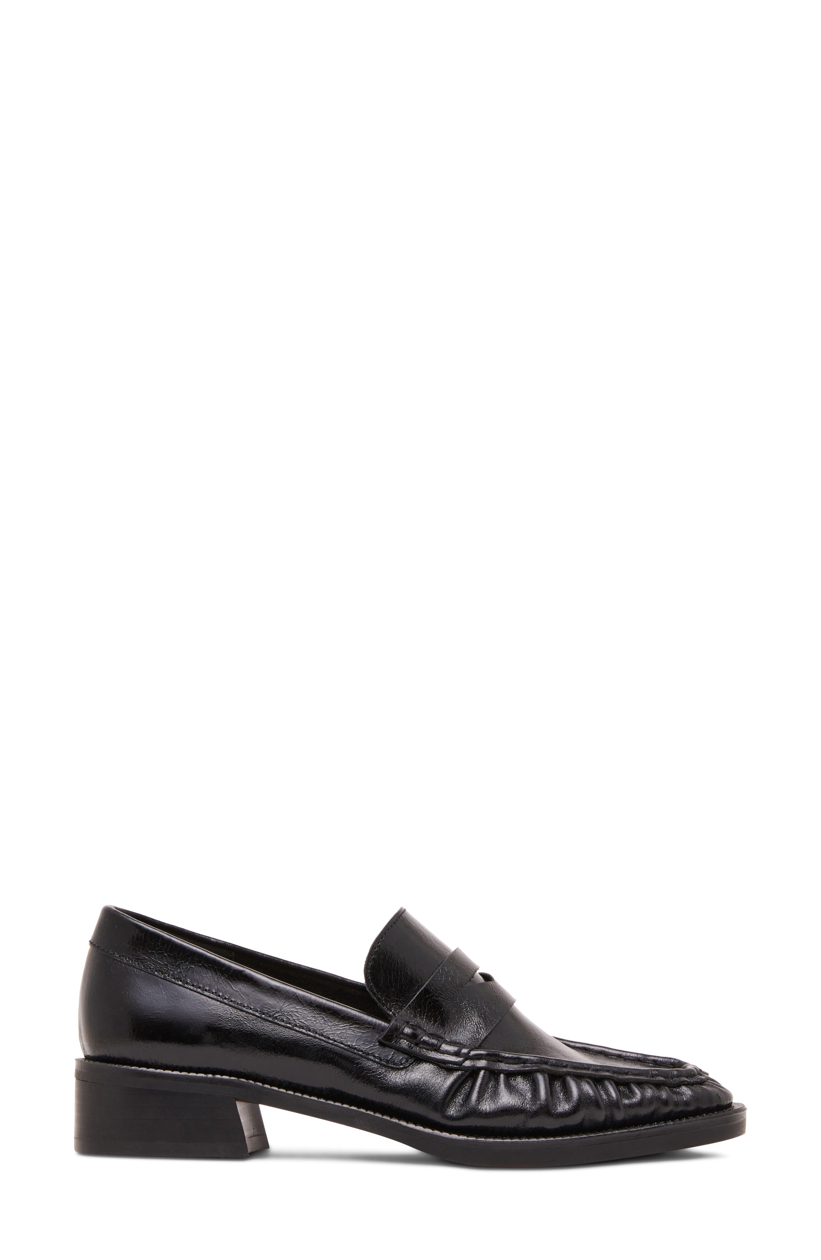 Fletcher Faux Leather Loafer, Alternate, color, BLACK