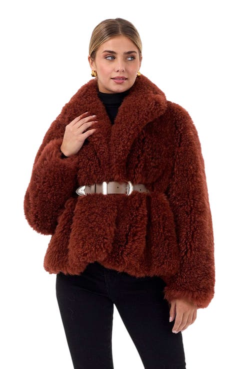 Cashmere Goat Jacket with Detachable Belt