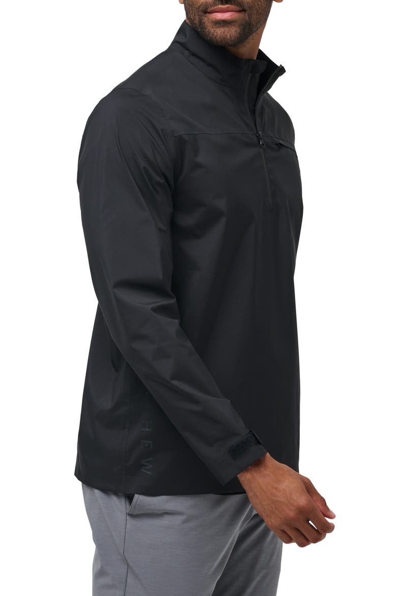 On Course Quarter Zip Pullover, Alternate, color, BLACK
