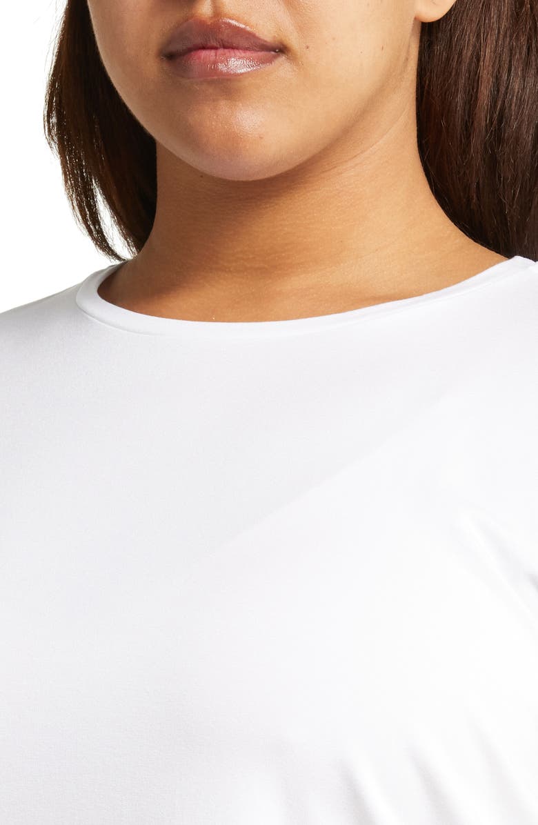 Eileen Fisher Long Sleeve Crewneck Top, Alternate, color, White