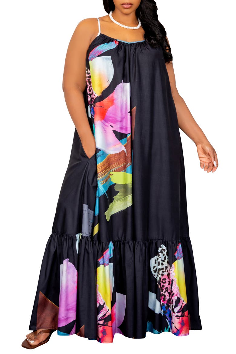 Floral Print Voluminous Maxi Dress video