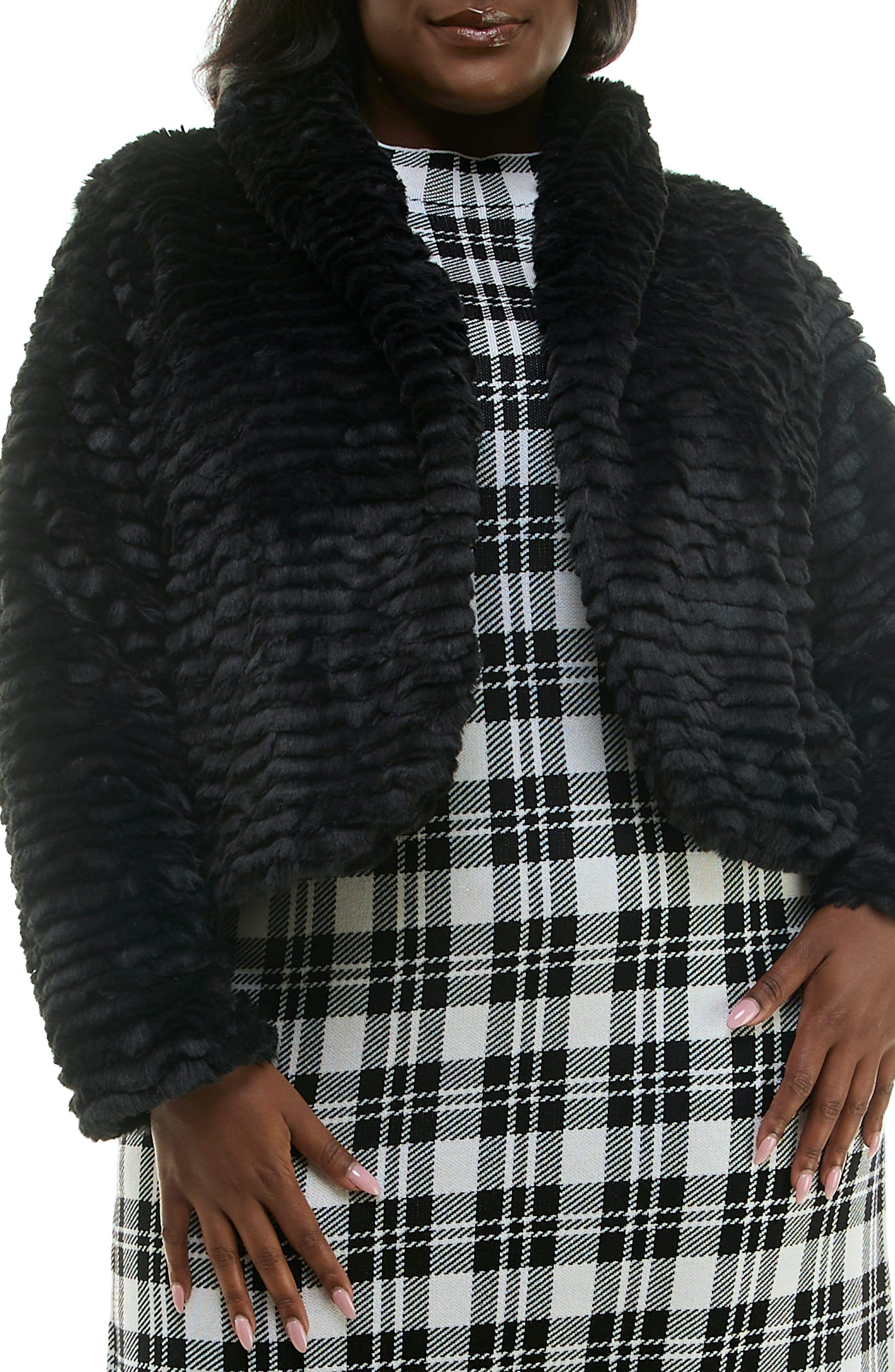 Faux Fur Bolero Jacket