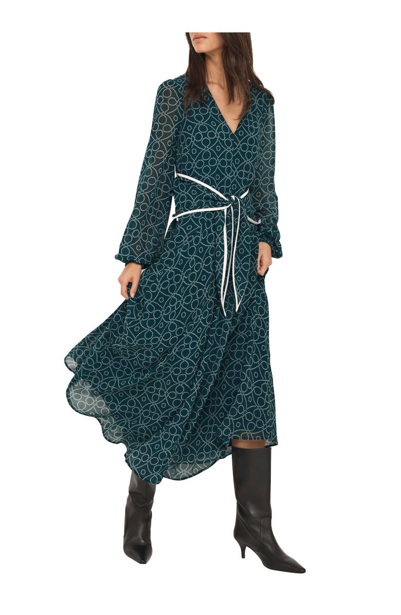 MINT VELVET Print Tie Maxi Dress, Alternate, color, Green